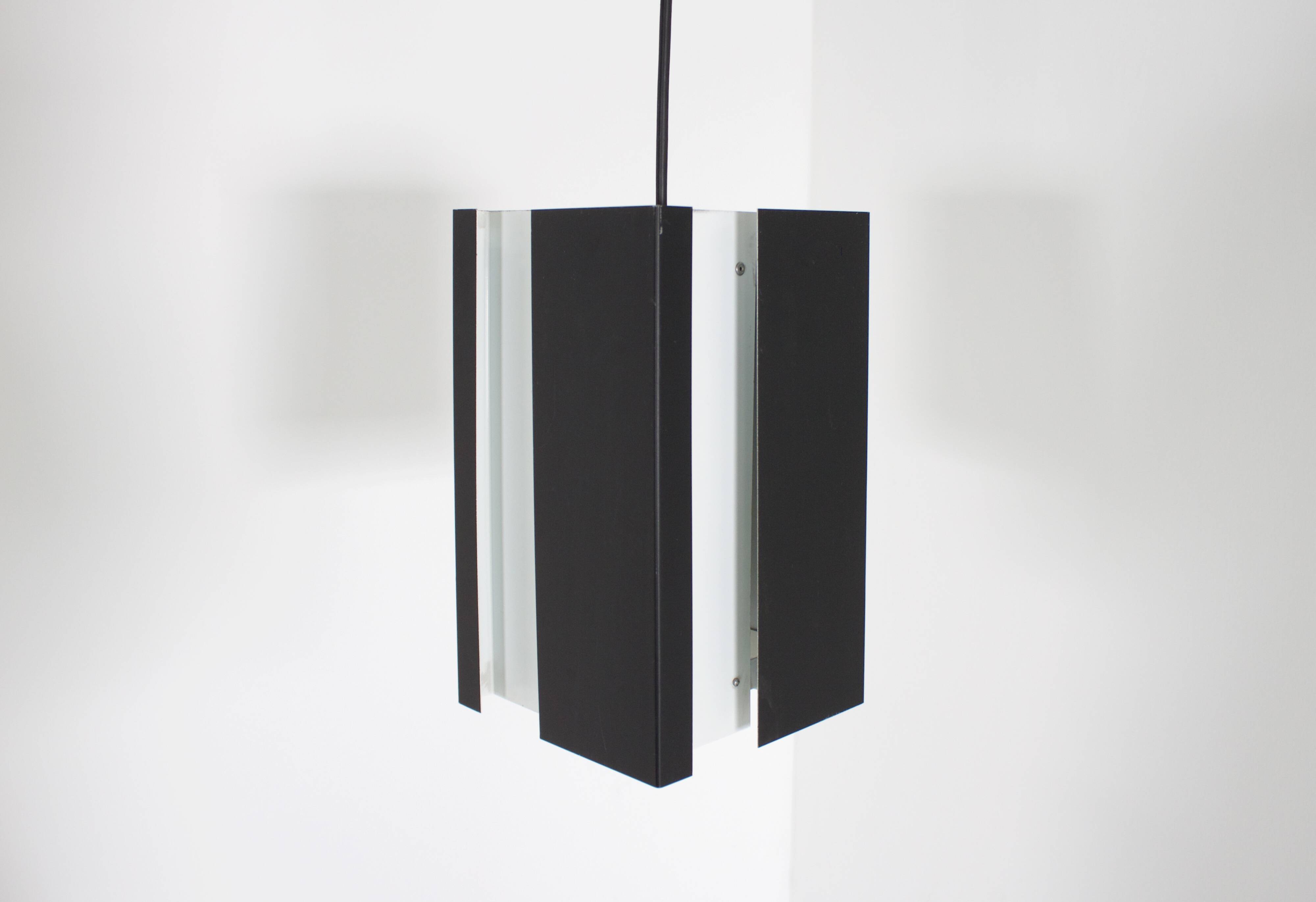 Black and White Metal Pendants by Jan Hoogervorst for ANVIA, 1960s