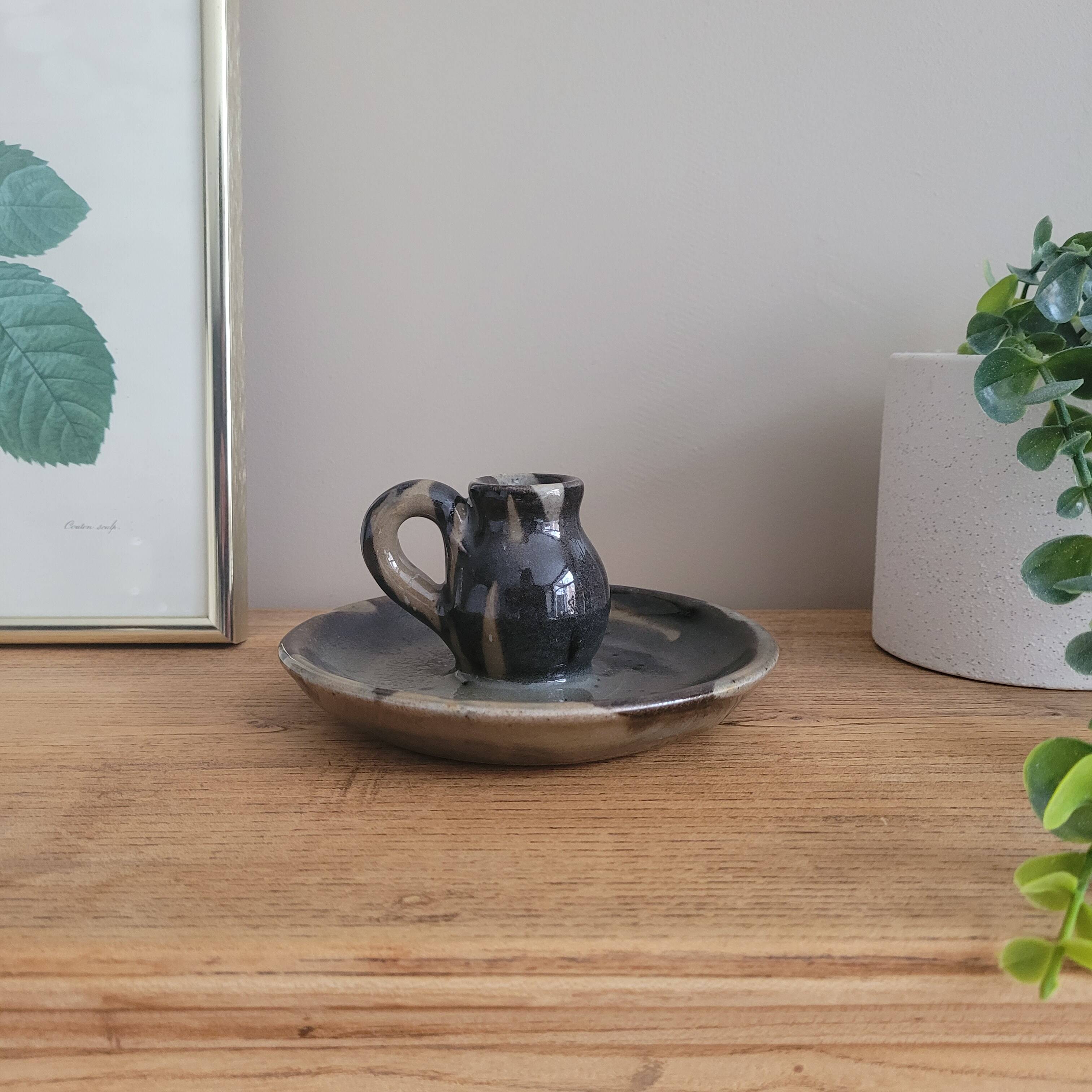 La Redoute x Selency ceramic candle holder 05 gray