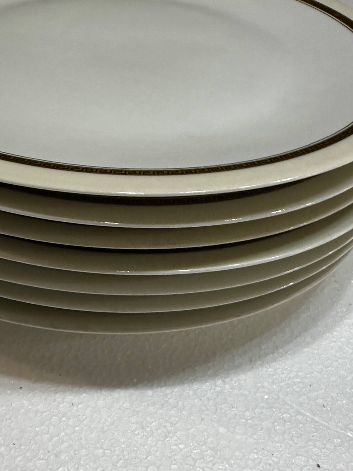 A. Vignaud-Limoges-France- Service 18 Pcs Greek Frieze Gilded