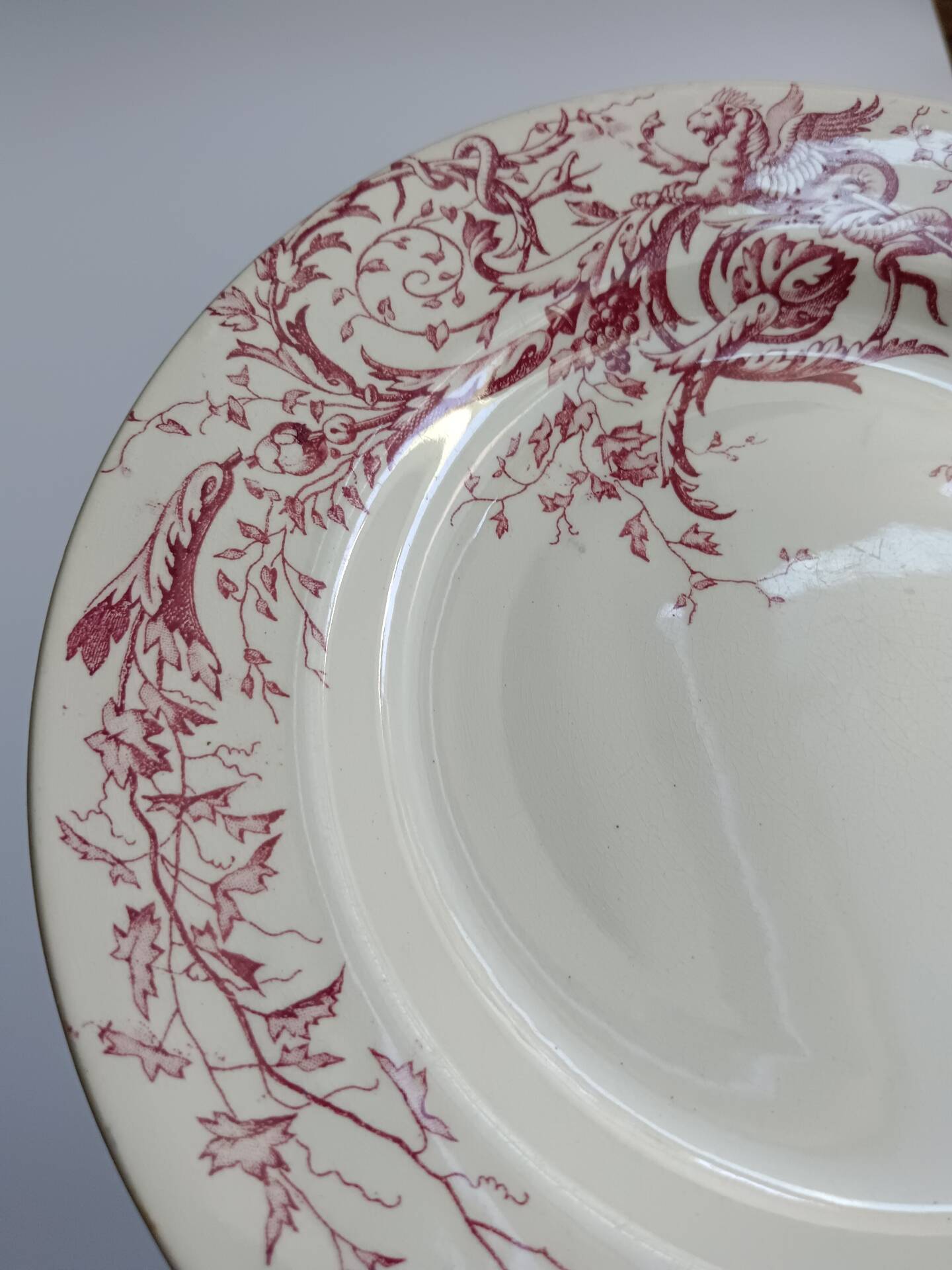 Joinville decorative plate KG Lunéville rose
