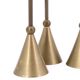Trio of brass candlesticks by Christian de Beaumont