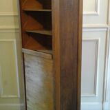 Old oak curtain file cabinet
