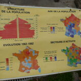 Affiche scolaire MDI La France sa population et structure de la population