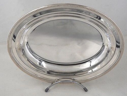 Christofle Perles basket, silver-plated bread basket, in excellent condition.