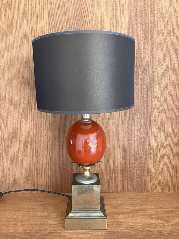 Lampe Oeuf à poser Le Dauphin Maison Charles vintage années 70