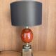 Dolphin Table Lamp Egg Maison Charles vintage 1970s
