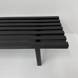 Mid-century slatted wooden bench Martin Visser style , 1970’s