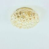 Mid Century Bubble Glass Ceiling Light H.Tynell For Limburg, Germany, 60s