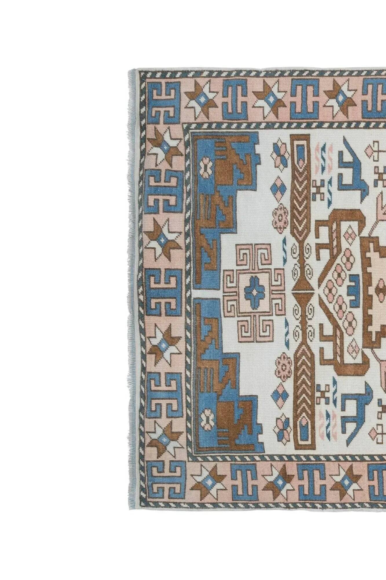 Vintage handmade Turkish rug 105x183 cm