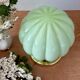Vintage mint green opaline globe table lamp