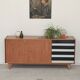 Enfilade U460 in white and black by Jiri Jiroutek for Interier Praha 1960
