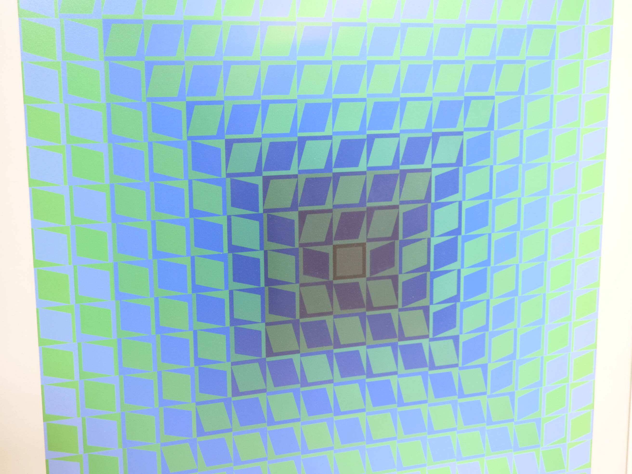 Victor Vasarely, Permutations, Signed EA Original Color screen print , 1960