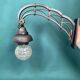 Black Art Nouveau wall lamp