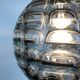 Murano glass ball pendant lamp by Doria Leuchten 1960