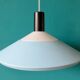 Light blue, black and white suspension, Louis Poulsen. Denmark 1960