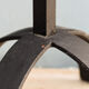 Pair of brutalist wrought iron candlesticks