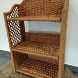 Étagère rotin pliante