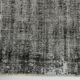 7x9 distressed black vintage rug, 205x292cm
