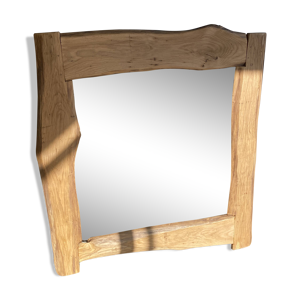 miroir avec bois irrégulier