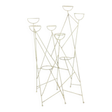 Large Mid Century Steel Plant Holder Stand, Czechoslovakia 1960s