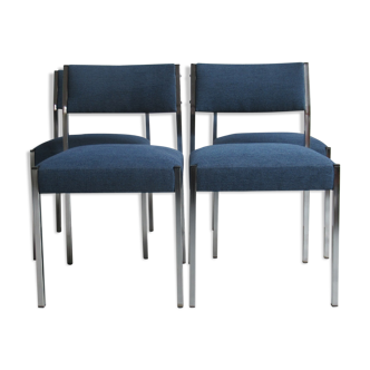 Set of 4 chairs model "Roma" of Pierre Guariche for Meurop