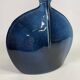 Blue glazed stoneware vase