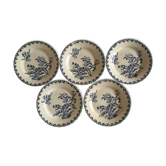Plate faience of gien beginning 20th décor thistles
