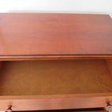Elégante commode  en merisier – 3 tiroirs –Années 80