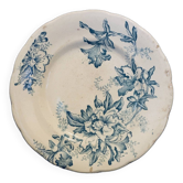 Flat plate 1960 ceramic Lucette 20cm Terre de fer old vintage