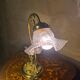 lampe 1900 de bureau ou chevet bronze 28x25 tres belle patine, fonctionne b