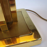 24kt Gold-plated table lamp, 1970s