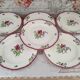 Set of 6 flat plates Gien France Lorraine model