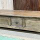 Table basse en châtaignier du XIXème à 3 tiroirs