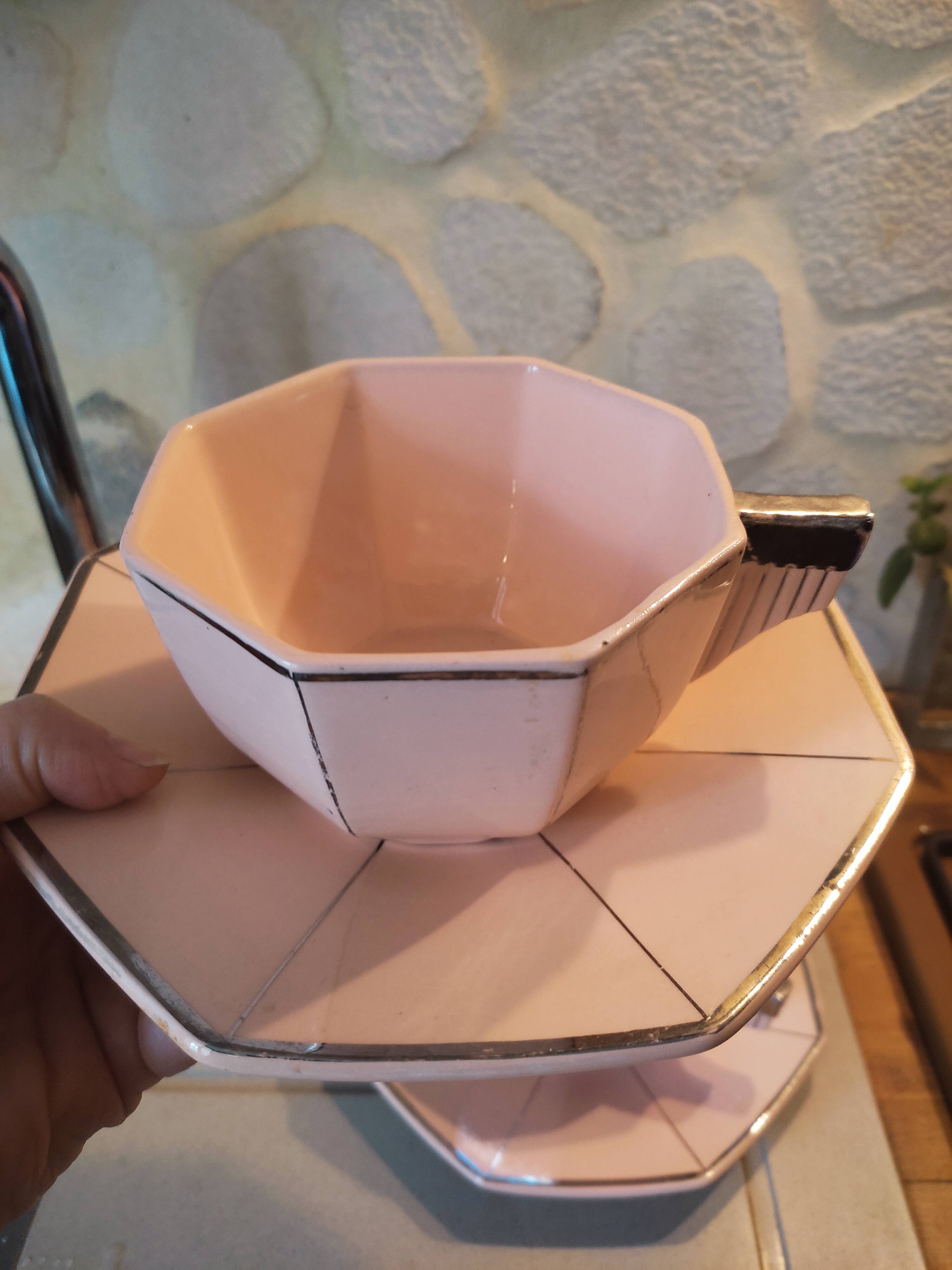 Duo de tasses petit-déjeuner Longwy