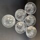 6 glasses with white wine crystal blown and cut xxth