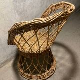Vintage rattan armchair