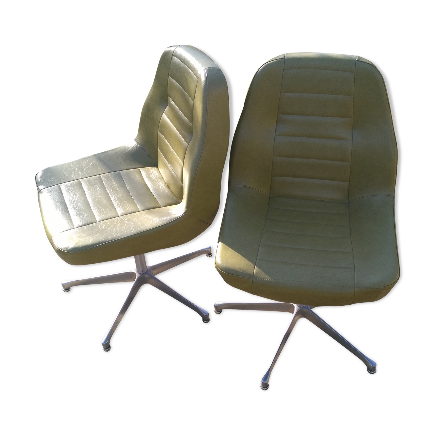 Pair of vintage rm armchairs