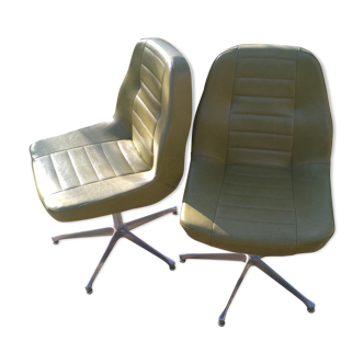 Pair of vintage rm armchairs