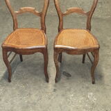 2 chairs cannée Louis Philippe