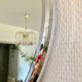 Mirror oval frame metal 50x82cm