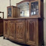Important Art Nouveau walnut buffet