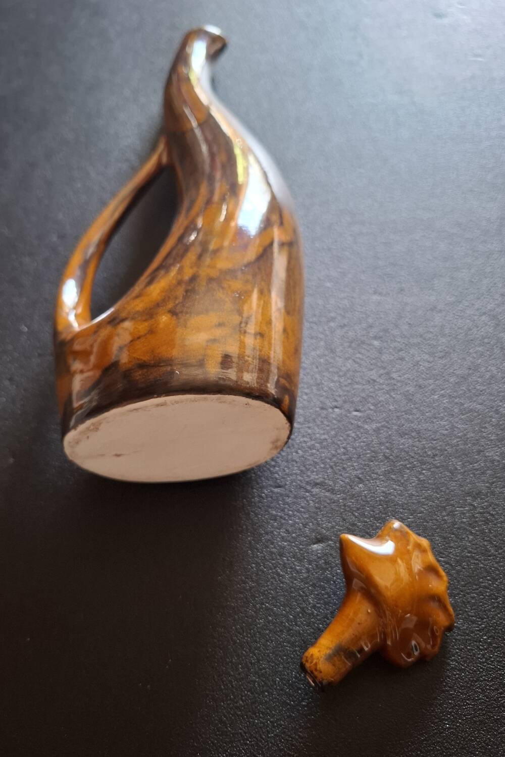 Vintage ceramic goat carafe