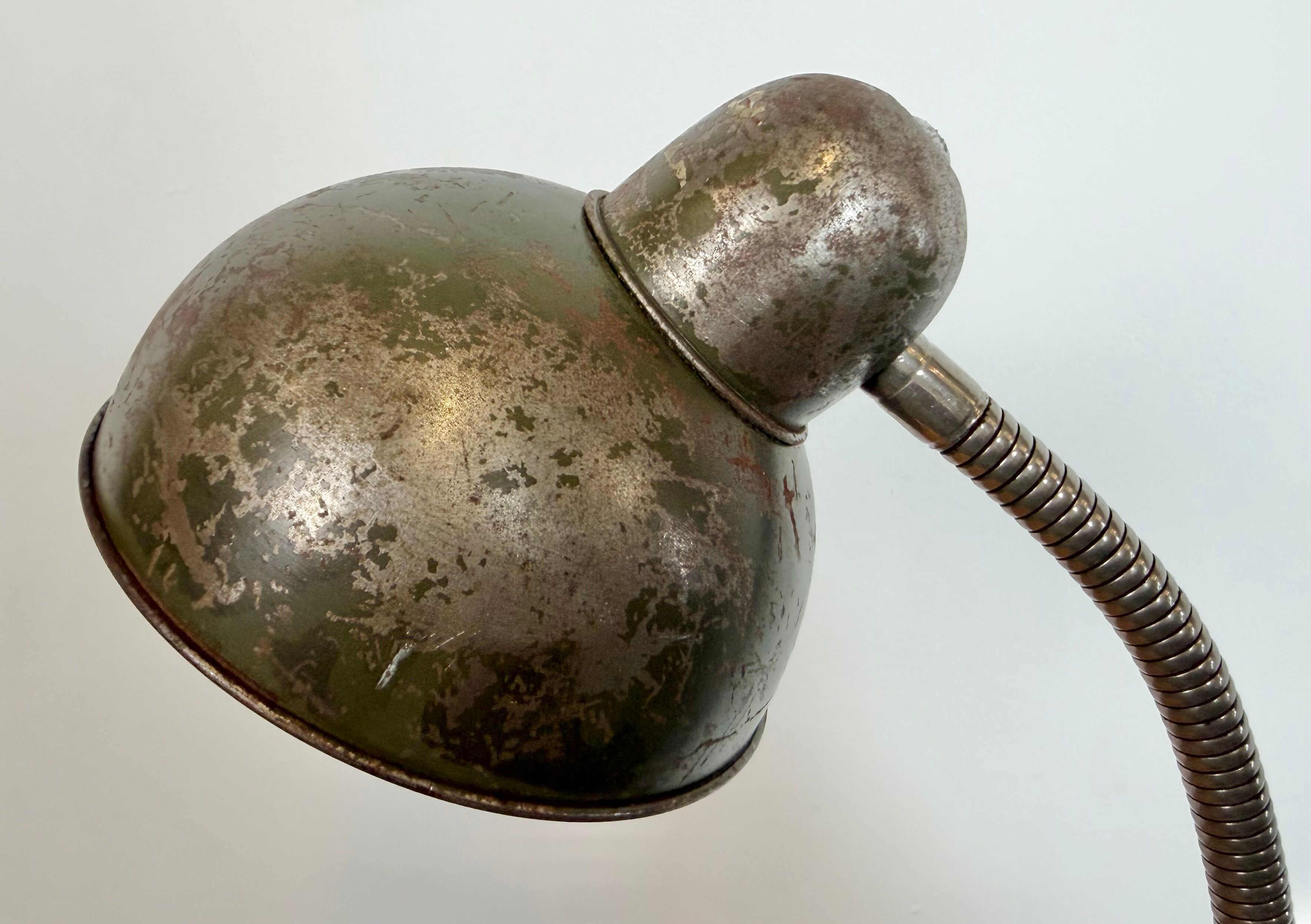 Industrial Workshop Gooseneck Table Lamp, 1960s