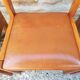 Chaises Maison Regain  en orme et cuir