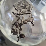 Vase with pewter flower