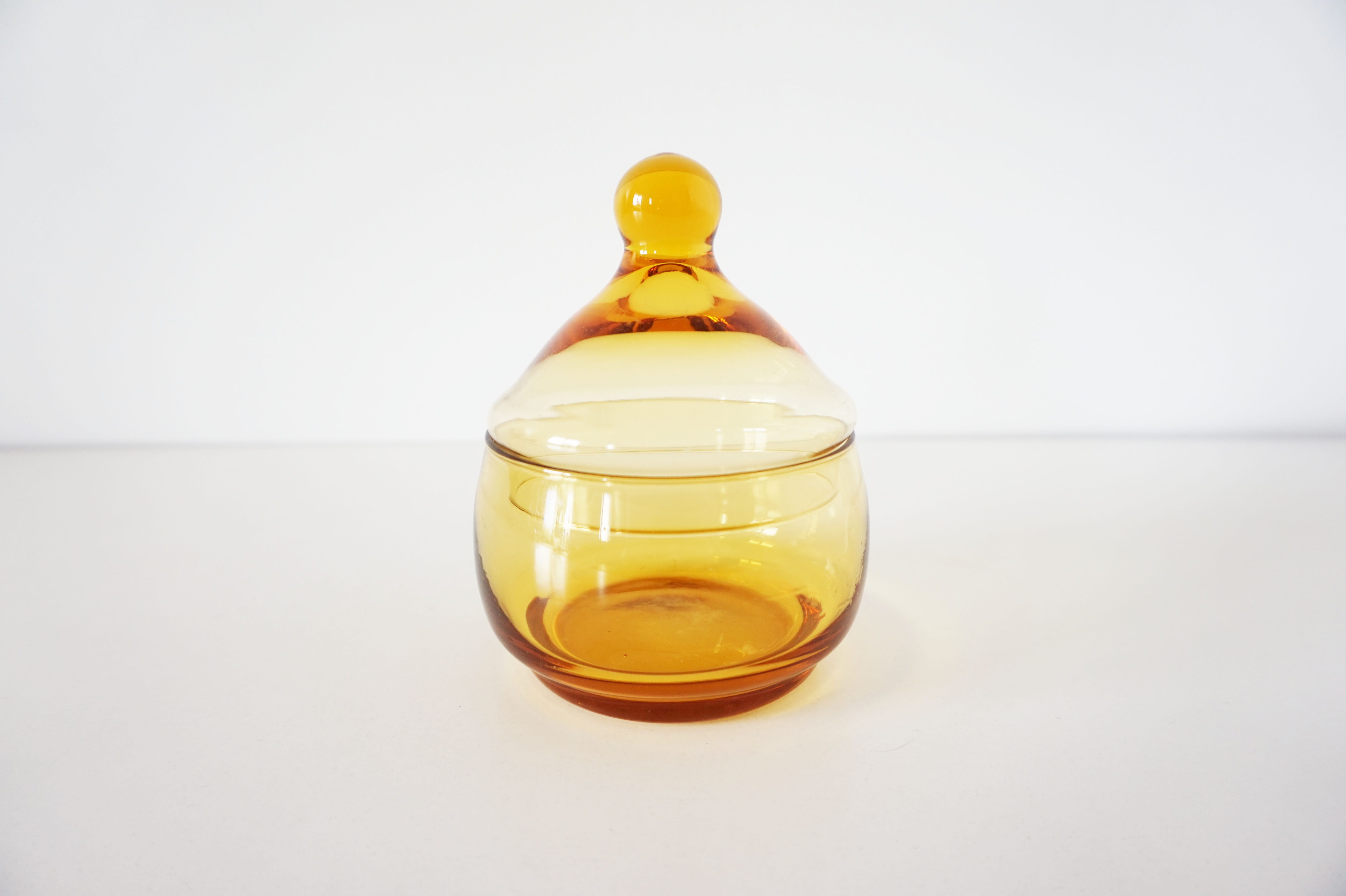 Empoli orange blown glass candy