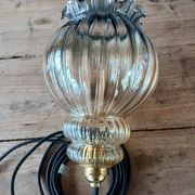 Suspension vintage en verre