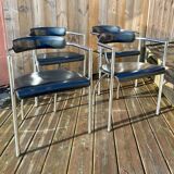 Series of 4 vintage armchairs