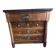 Empire commode from the 19th century in flame mahogany – Original intact black marble