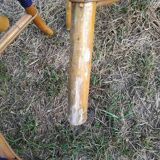 Series of 6 rattan chairs "parisian" vintage terrace